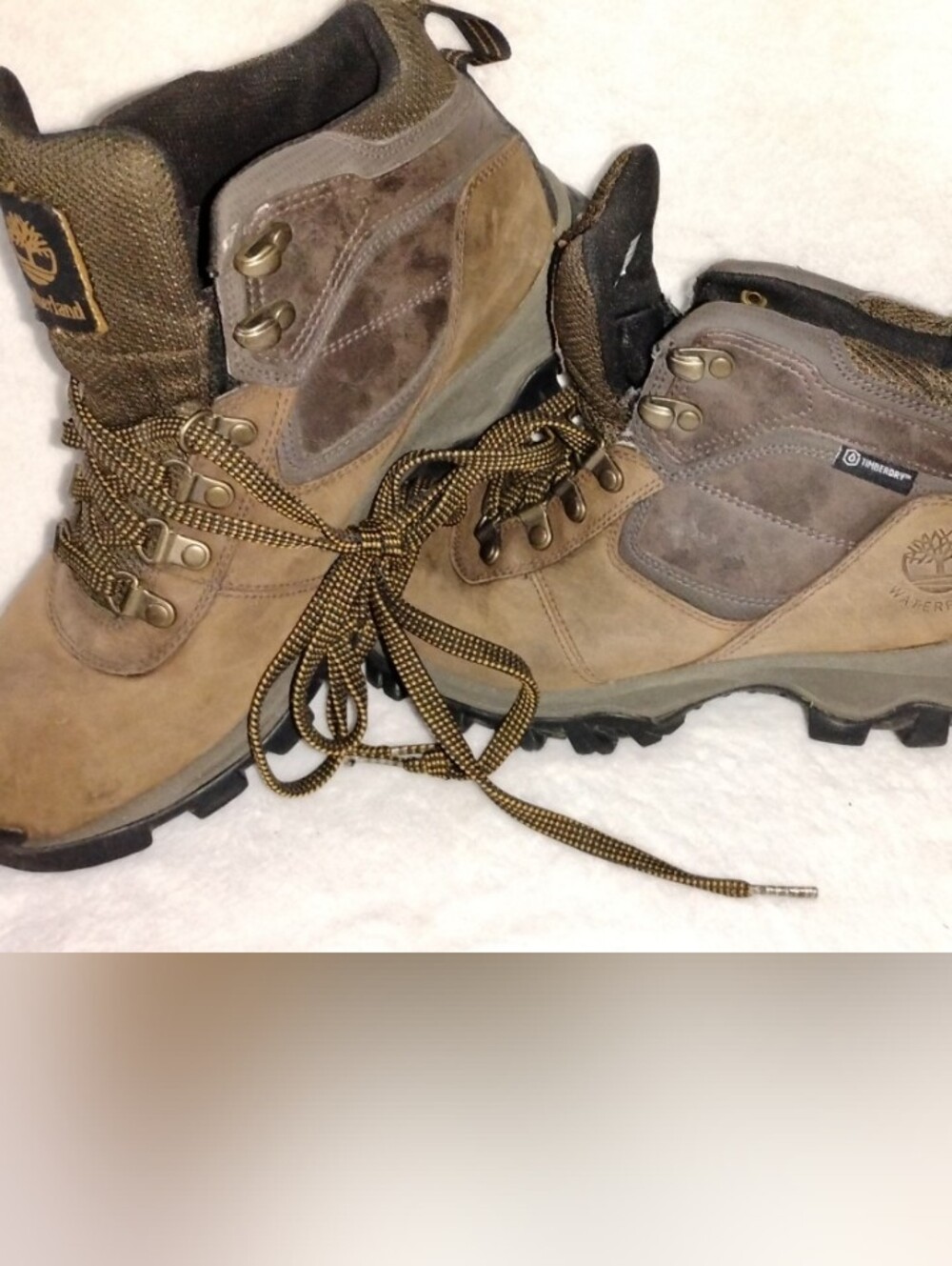 Timberland Men's Tan and Brown Waterproof Hiking Boots